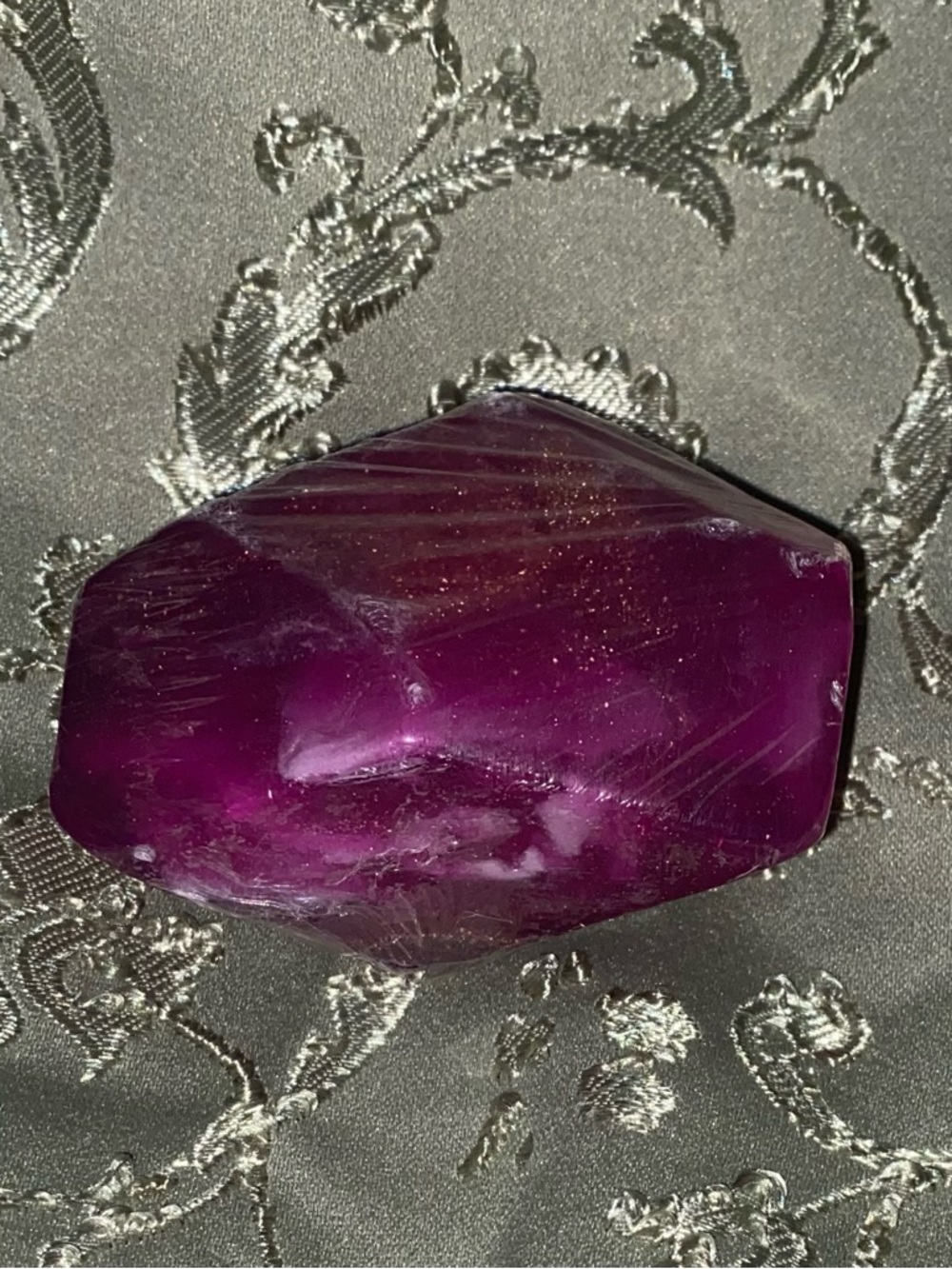 Amethyst Gemstone Soap Handmade to Look like Precious Stone - Picture 3 of 3
